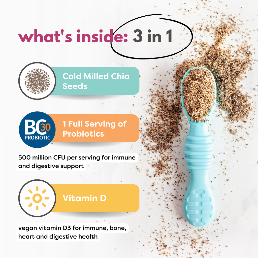 Organic Milled Chia Seeds + Vitamin D & Probiotics (Copy)