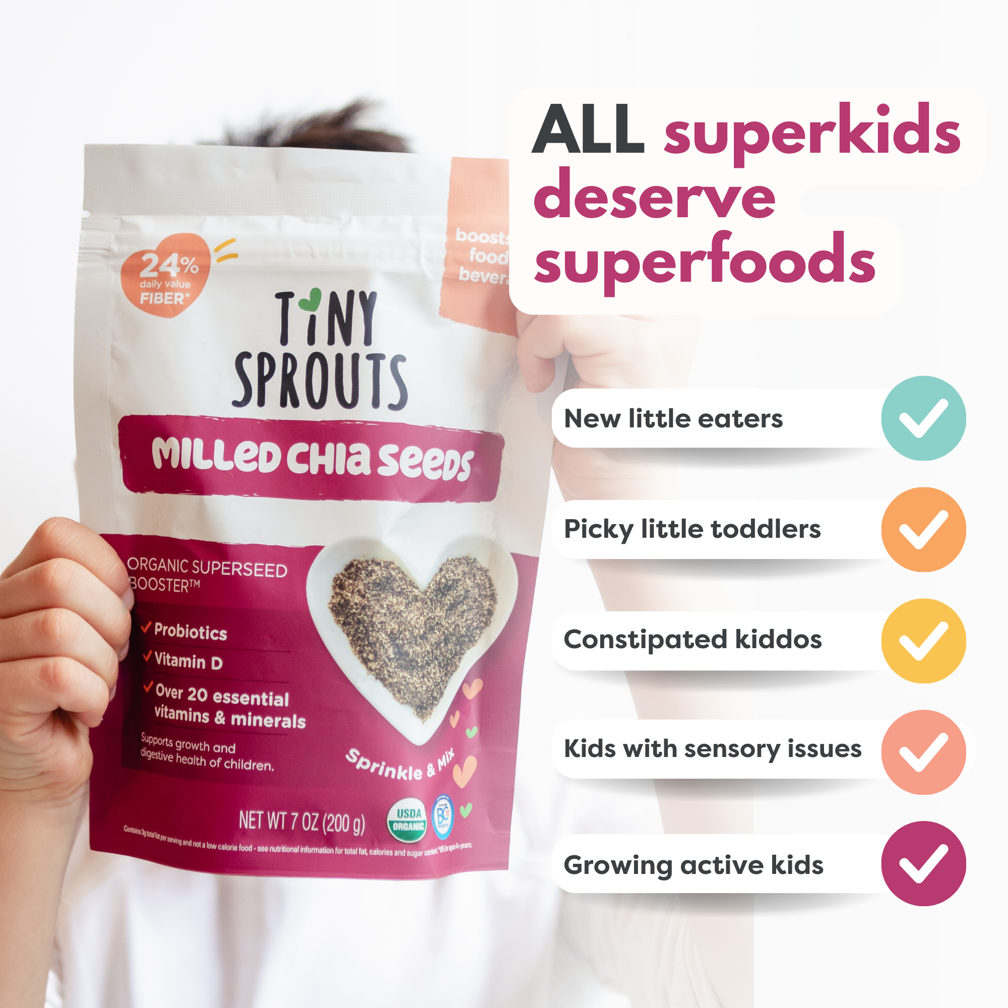 Organic Milled Chia Seeds + Vitamin D & Probiotics (Copy)