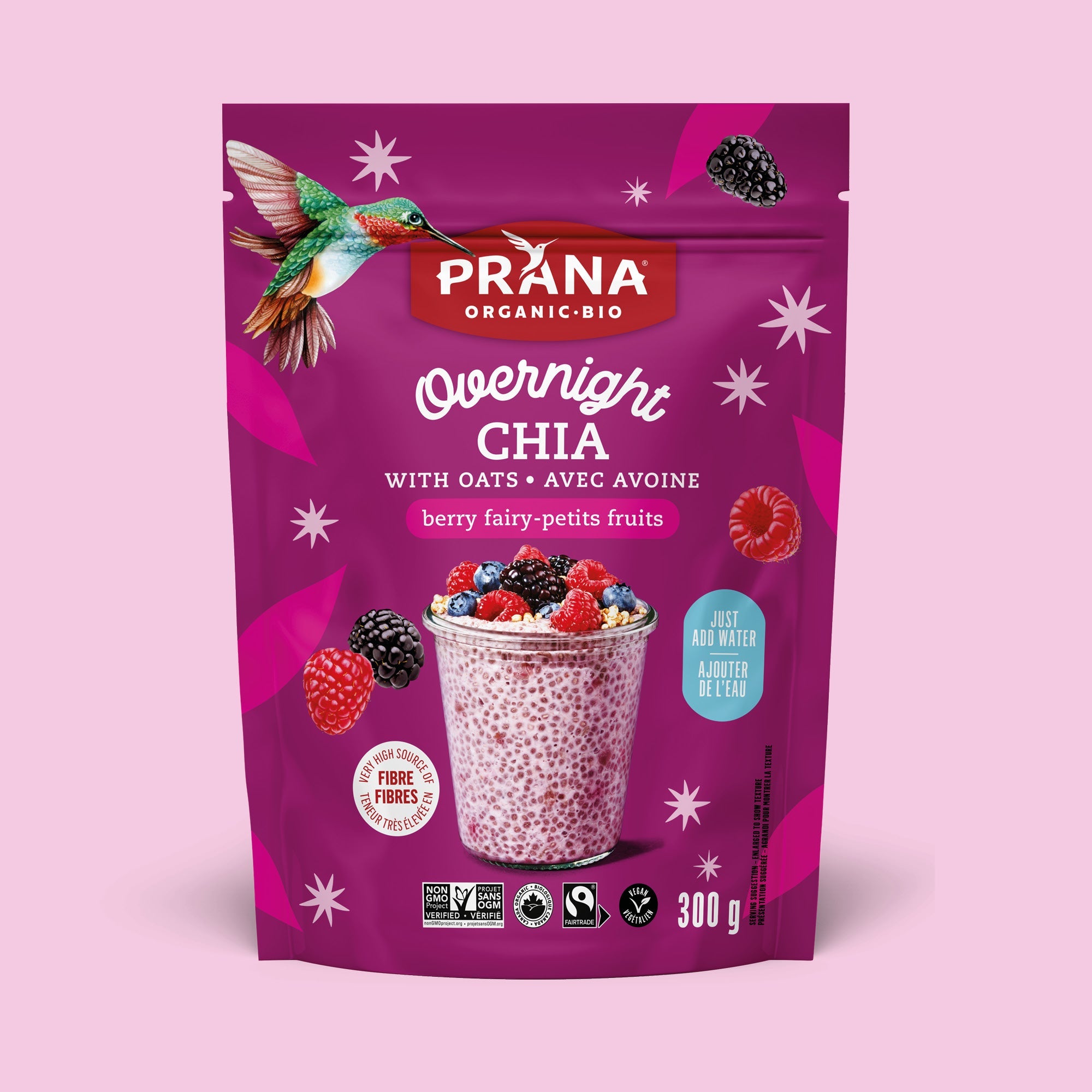 Overnight Chia - Berry Fairy Organic Oat & Chia Mix