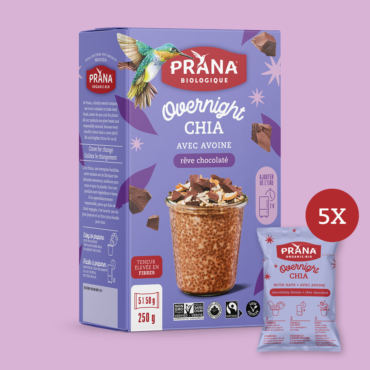 Overnight Chia - Oat & chia mix – Chocolatey dream