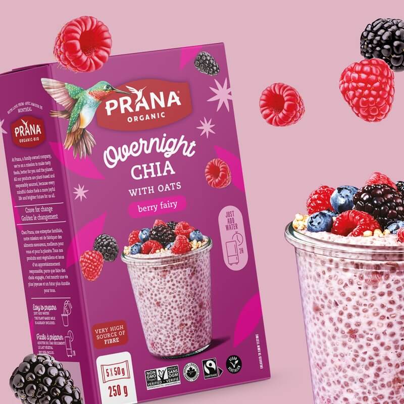 Overnight Chia - Berry Fairy Organic Oat & Chia Mix